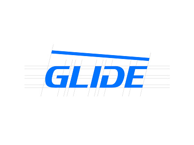 Glide Snowsports custom type lettering logo logo design logotype ski snow snowsports type wordmark