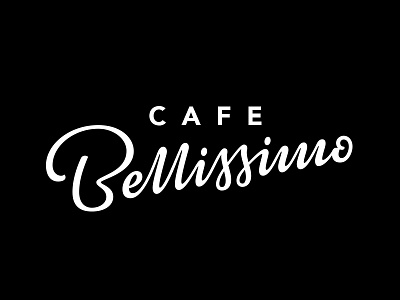 Cafe Bellissimo WIP bellissimo cafe elegant hand lettering lettering logo logo design logotype type wordmark