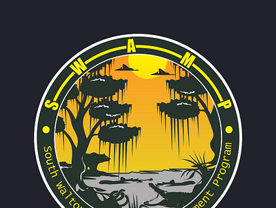 swamp logo graphic design ilustrator logo t shirt