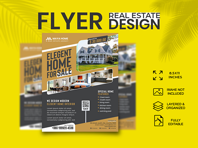 Real Estate Flyer design design flyer graphic design pod print on demand real estate