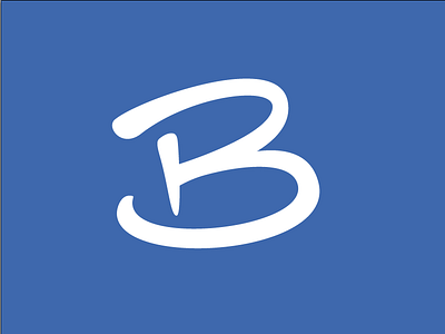 Personal Logo b hand drawn logo vector