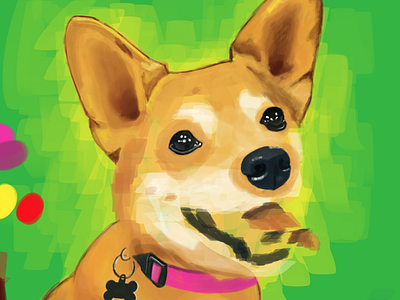 Pip Face dog drawing paint photoshop pip sketch