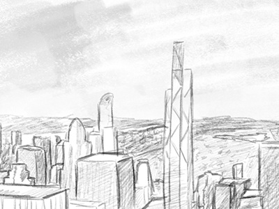 New York drawing pencil sketch storyboard