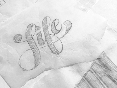 Life Should Be Fun drawing hand lettering sketch