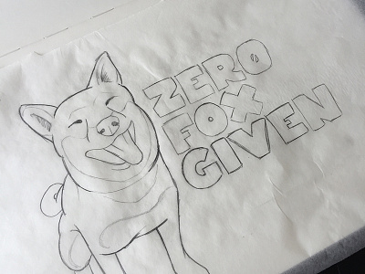 Zero Fox drawing fundraiser non profit pencil shiba shiba inu sketch