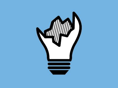 Bad Idea bad blue broken icon idea illustrator lightbulb