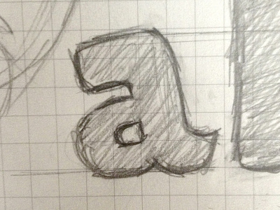 a a pencil sketch type typography