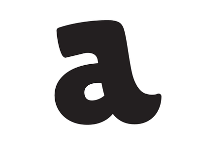 a vectorized a illustrator letter type typography