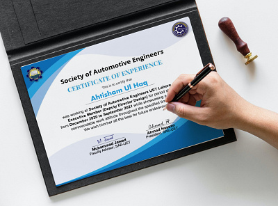Certificate of Experience/Appreciation achievement certificate certificate certificate 2021 certificate design experience certificate new certificate