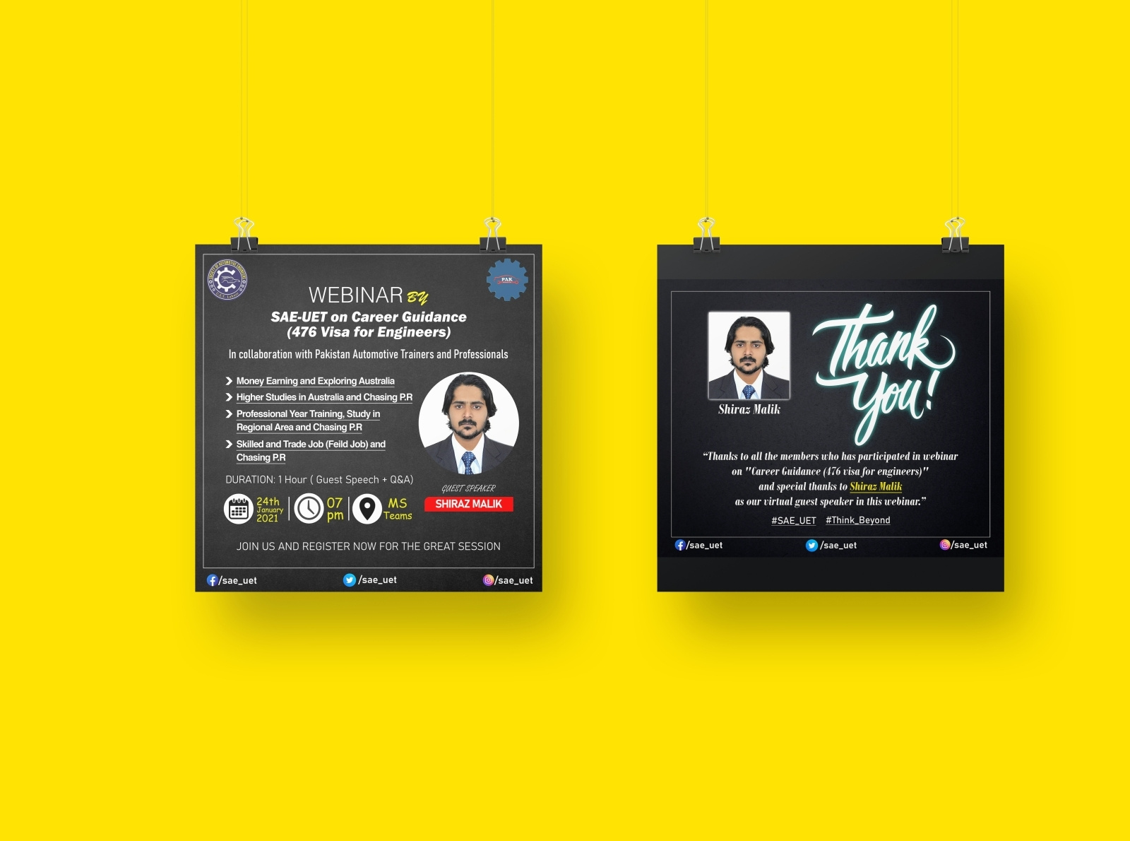 Webinar Posters Design 2021 by Ahtisham Ul Haq on Dribbble
