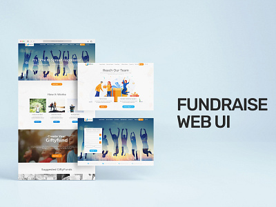 Fundraise Web UI graphic design ui ux web design