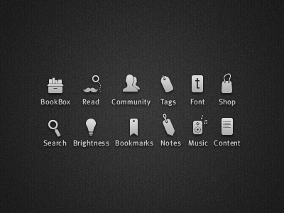 BücherBox Icons book ebook icon icons ipad read reader tablet