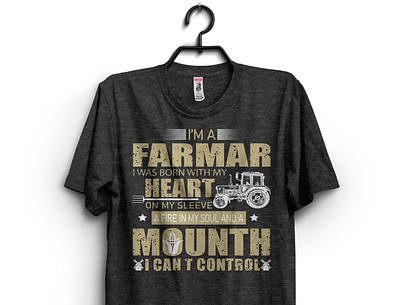 FARMAR adobe illustrator design farmar illustration mounth t shirt design vector