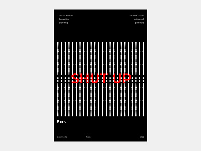 Experimental poster layout clean elegan experimental exploration graphic design layout minimalist poster street typography