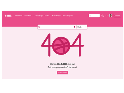 Error 404 - Dribbble