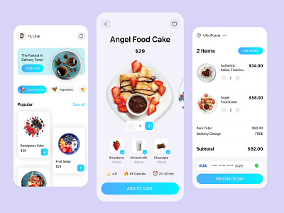 Food Delivery - Mobile App app delivery eat food food app food delivery food order restaurant app