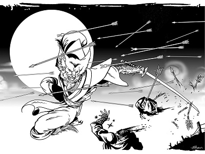 Moonlight Dance comic books comics fantasy horror japan monster monsters ninja werewolf werewolves
