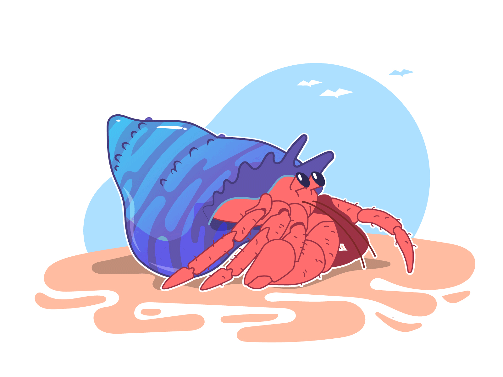 The Secret of the Hermit Crab by Victor Belser on Dribbble