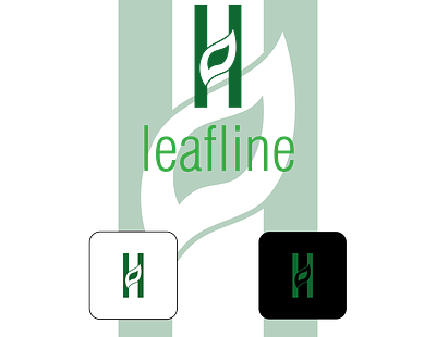 leafline logo branding design icon illustration logo logo design minimal vector