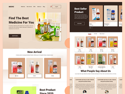 Medic_Webpage design graphic design illustration typography ui ux