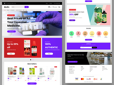 Medic_Webpage design graphic design typography ui ux