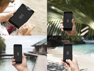 New Fresh Mockups from Maldives apple assets design ipad iphone maldives mockups modern sea sunny