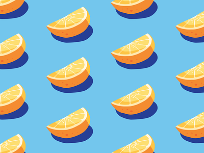 Lemons blue food illustration lemons pattern yellow