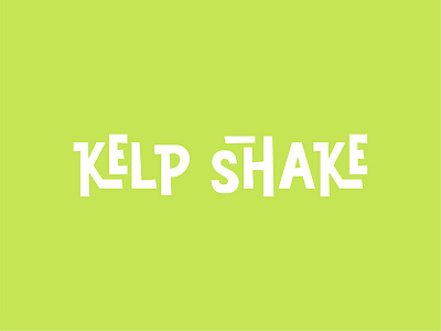 Kelp Shake Logo brand cartoon identity lettering logo spongebob type typography