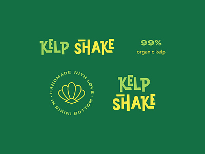 Kelp Shake Assets assets branding cartoon identity lettering logo spongebob type typography