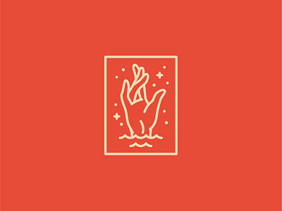 Sweaty Hand hand icon identity illustration logo logomark palm retro sweaty