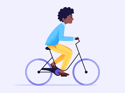 Biker bike character design illustration texture vector