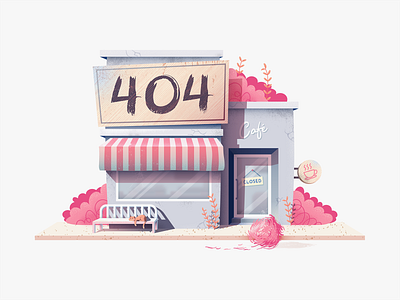 404 Cafe 404 404 page cat design error 404 illustration invision texture vector