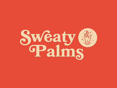 Sweaty Palms branding hand identity illustration logo retro sweaty palms vector