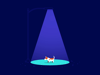 A • 36 Days of Type 2d 36 days of type alien abduction animation dog illustration motion graphics night vector