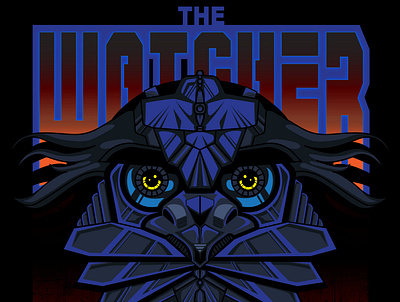 The Watcher illustration vector