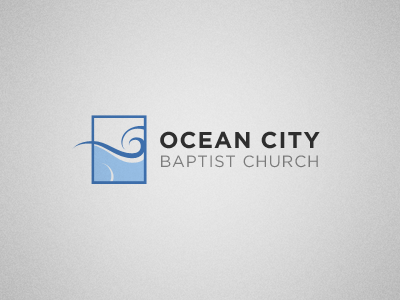 OCBC Wave, Modern - Reboot church logo oceancity teal wave