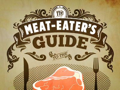 Meat-Eater's Guide, Cover fork illustrator knife meat