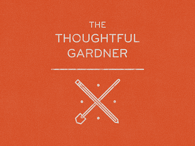 The Thoughtful Gardner logo stamp