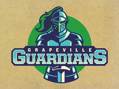 Grapeville Guardians logo school sports