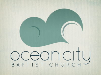 OCBC: Logo, Take 2 church logo oceancity teal wave