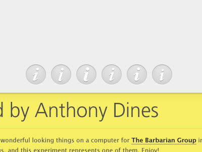 About this site - button choices experiment gray so many buttons ui yellow