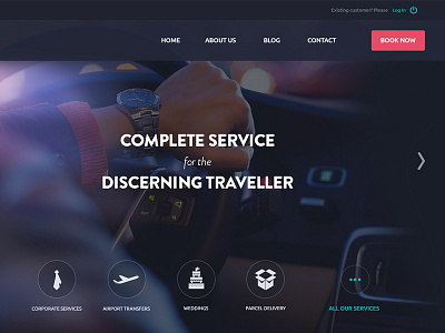 Chauffeur Service landing page