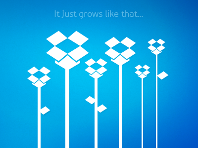 It just grows and grows! dropbox flowers