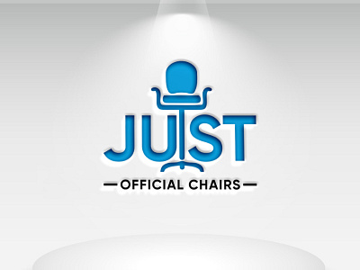 Logo Name: Just Official Chairs branding businesslogo design illustration logo logodesign minimal modern typography vector