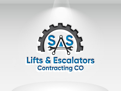 Logo Name: SAS Lifts & Escalators Contracting Co branding businesslogo design flat logo design illustration logo logo design logodesign minimal minimal logo design typography logo design vector