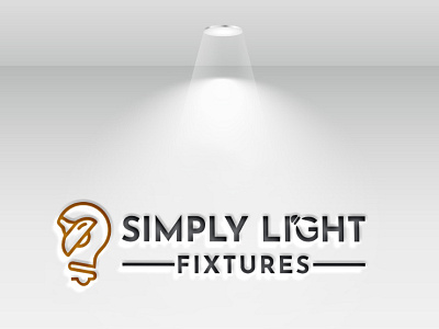 Logo Name: Simply Light Fixtures clean logo flat logo design iralogodesign logo design minimal logo design simple logo typography logo