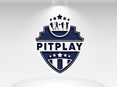 Logo Name: Pitplay business logo flat iralogodesign logo design minimal modern