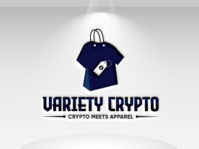 Logo Name: VARIETY CRYPTO business logo design clean flat iralogodesign logo design logotypographi minimal