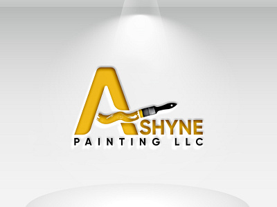 Logo Name: Ashyne Painting LLC branding businesslogo design illustration iralogodesign logo logo design logodesign minimal modern