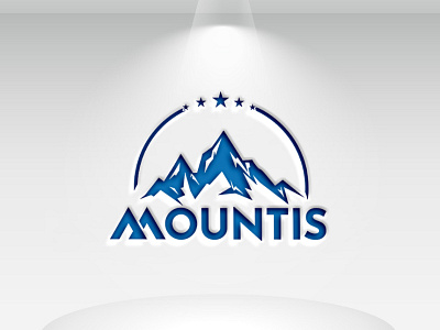 Logo Name: Mountis clean flat iralogodesign logo logodesign minimal modern simple typography